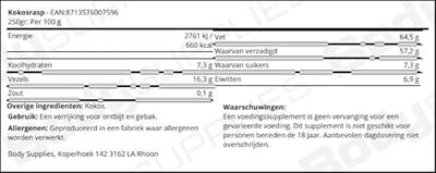 Kokosrasp bio