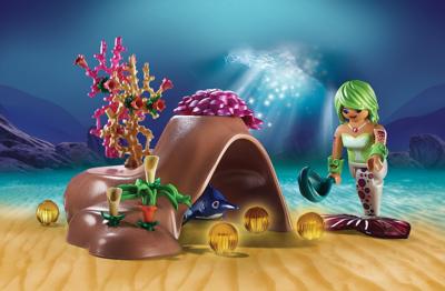 Playmobil 70095 Nachtlamp in schelp met meerminnen