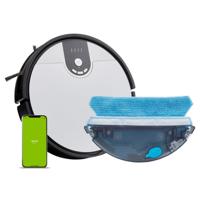 MEDION Robotstofzuiger S20 SW MD20011 | App- en Alexa-besturing | Stofzuigen en dweilen | Intelligente navigatie | Cycloontechnologie | Groot stofreservoir | 100 min. looptijd - thumbnail