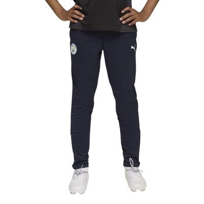 PUMA Manchester City Trainingsbroek 2025-2026 Kids Donkerblauw Wit PUMA Manchester City Trainingsbroek 2025-2026 Kids Donkerblauw Wit