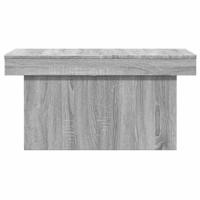 Salontafel 100x55x40 cm bewerkt hout grijs sonoma eikenkleurig - thumbnail