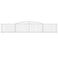 Schanskorf gewelfd 400x30x60/80 cm gegalvaniseerd ijzer - thumbnail