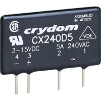 Crydom Halfgeleiderrelais CX240D5R 5 A Schakelspanning (max.): 280 V/AC Direct schakelend 1 stuk(s) - thumbnail