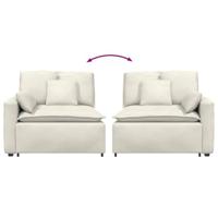 Modulaire bank Armleuning eindmodule met kussens 100 cm - thumbnail