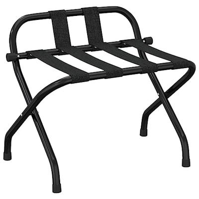 VidaXL Bagagerek met rugleuning 56x39x52 cm zwart VidaXL Bagagerek met rugleuning 56x39x52 cm zwart