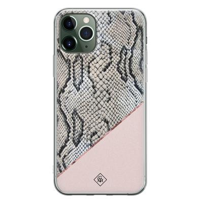 iPhone 11 Pro Max siliconen hoesje - Snake print