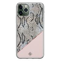 iPhone 11 Pro Max siliconen hoesje - Snake print - thumbnail