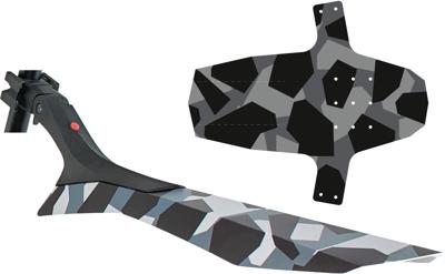 Hebie steekspatbordset "swap set" 0724 e set clip-on fender set swap set camouflage