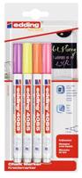 Edding 4085 Krijtmarker Framboos, Neon-geel, Neon-oranje, Neon-pink 1 mm, 2 mm - thumbnail