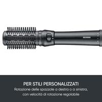 Severin WL0241 Warmeluchtborstel Zwart, Antraciet - thumbnail