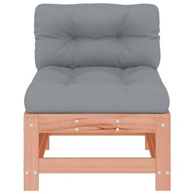 Middenbanken met kussens 2 st massief douglashout Middenbanken met kussens 2 st massief douglashout