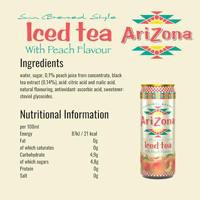 Arizona iced tea peach blik (12x33 cl) - thumbnail