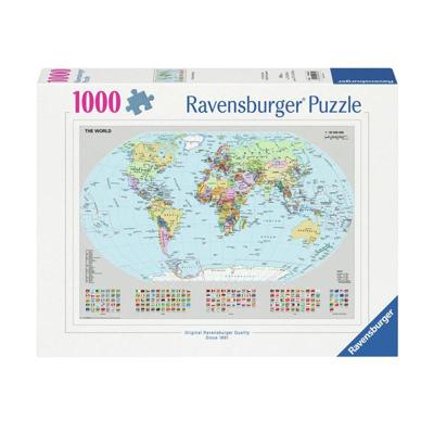 Ravensburger legpuzzel staatkundige wereldkaart, 1000st. Ravensburger legpuzzel staatkundige wereldkaart, 1000st.