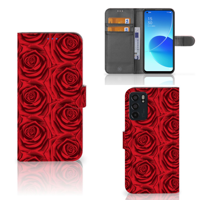 OPPO Reno6 5G Hoesje Red Roses - thumbnail