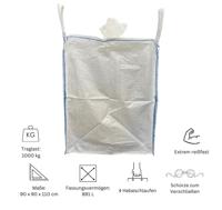 Berger & Schröter 50098 Big Bag met uitloop 90 cm x 90 cm x 120 cm - thumbnail