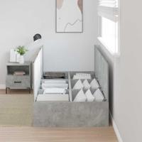 Bedframe met opslag Betongrijs 200 x 100 x 31.5 cm Bewerkt hout - thumbnail