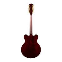 Gretsch G5422G-12 Electromatic Classic Hollowbody DC Walnut Stain 12-snarige semi-akoestische gitaar - thumbnail