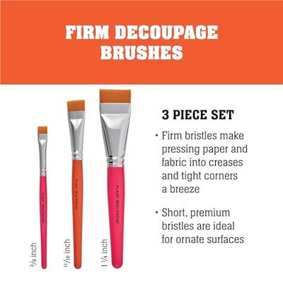 Mod Podge • decoupage kwasten kortharig 3stuks