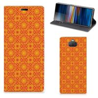 Sony Xperia 10 Plus | Hoesje met Magneet | Batik Oranje - thumbnail