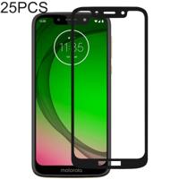 25 stuks volledige lijm volledige cover Screen Protector gehard glas film voor Motorola Moto G7 Play - thumbnail