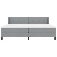 Boxspringbed met Matras - Lichtgrijs, 200x200 cm - thumbnail