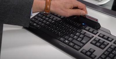 CHERRY JK-A0400BE-2 toetsenbord Kantoor USB Belgisch Zwart