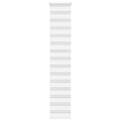 VidaXL Zebra rolgordijn 50x230 cm stofbreedte 45,9cm polyester wit