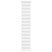 VidaXL Zebra rolgordijn 50x230 cm stofbreedte 45,9cm polyester wit - thumbnail