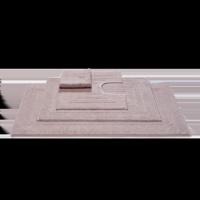 Vandyck Vandyck Badmat Houston Toiletmat 60x60 mauve - thumbnail