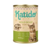 KATIDO Wild boar - nat kattenvoer - 400g - thumbnail