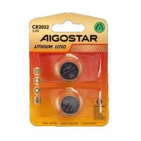 Knoopcel batterijen 3V - CR2032 - 210mAh - 2 stuks - thumbnail