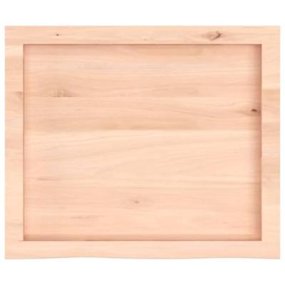 VidaXL Wastafelblad 60x50x(2-4) cm onbehandeld massief hout VidaXL Wastafelblad 60x50x(2-4) cm onbehandeld massief hout