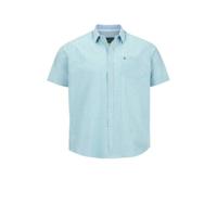 Charles Colby gestreept loose fit overhemd DUKE XERUS Plus Size turquoise - thumbnail