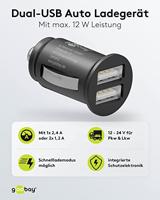 Goobay USB autolader dubbel 12V-24V 2,4A - 9540127 - thumbnail