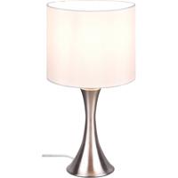 LED Tafellamp - Tafelverlichting - Trion Safari - E27 Fitting - Rond - Mat Nikkel - Aluminium - Max. 40W - thumbnail