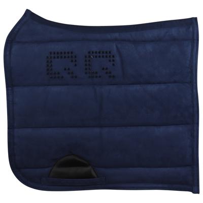 QHP Puffpad Grip zadeldek blauw maat:dr full