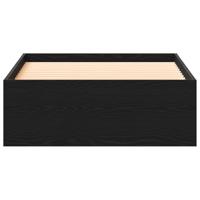 Bedframe met lades Zwart eiken 100 x 200 cm Bewerkt hout - thumbnail