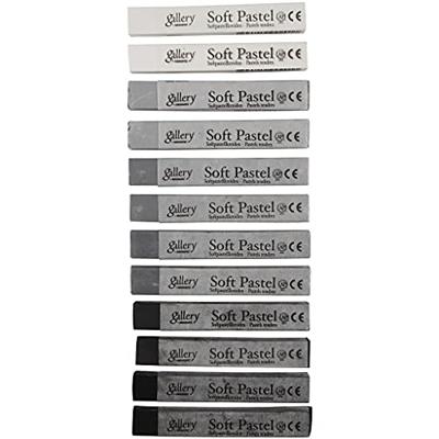 Creativ Company Gallery soft pastel set zwart/wit harmonie, 12st.