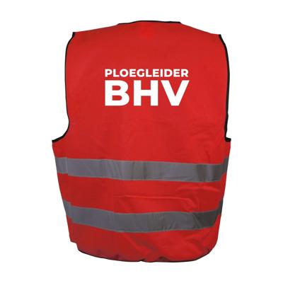 Ploegleider BHV hesje rood - Ploegleider BHV hesje rood