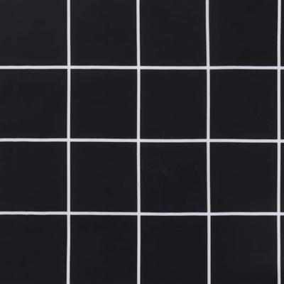 Tuinbankkussen ruitpatroon 120x50x3 cm oxford stof zwart
