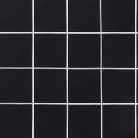 Tuinbankkussen ruitpatroon 120x50x3 cm oxford stof zwart - thumbnail
