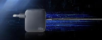 Intenso W140A3C + C520C black USB-oplader 140 W 3x USB-C, 1x USB-A QC 4+, USB PD 3.1, PPS Zwart Binnen GaN, USB Power Delivery (USB-PD)