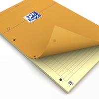 Cursusblok Oxford Orange Notepad A4+ lijn 4-gaats 160 pagina&apos;s 80gr oranje - thumbnail