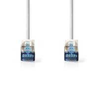 Nedis CAT6a-Kabel S/FTP RJ45 Male - Male 2 m Rond Wit Label - thumbnail