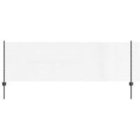 VidaXL Hek met paal grijs 0,8 x 10 m staal en pvc - thumbnail