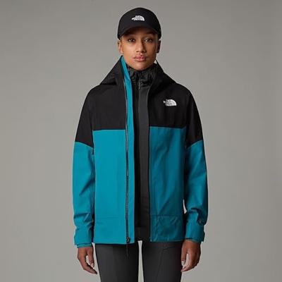 The North Face Jazzi 3L GTX Hardshell Jas Dames Deep Teal/TNF Black M The North Face Jazzi 3L GTX Hardshell Jas Dames Deep Teal/TNF Black M