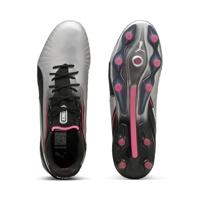PUMA King Ultimate Gras / Kunstgras Voetbalschoenen (MG) Zilver Zwart Roze - thumbnail