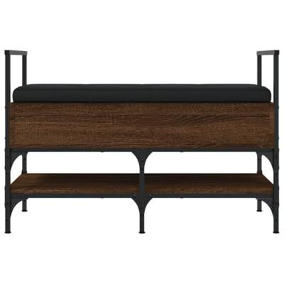 Schoenenbank 85,5x42x57,5 cm bewerkt hout bruin eikenkleur