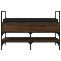 Schoenenbank 85,5x42x57,5 cm bewerkt hout bruineikenkleurig - thumbnail
