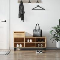 VidaXL Schoenenkast 102x36x60 cm bewerkt hout sonoma eikenkleurig - thumbnail